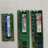 2عدد رم 1 گیگ ddr2 کامپیوتر و 1 عدد رم 3 گیگ ddr3