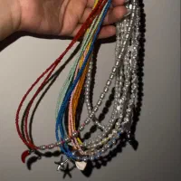 گردنبند ترند دو رنگ