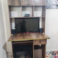 میز کامپیوتر کتابخانه دار