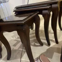 میز جلو مبلی و سه میز عسلی