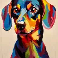 نقاشی پرتره به سبک چندضلعی (Polygonal Art)