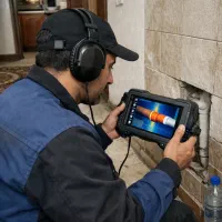 نشت یاب تشخیص ترکیدگی لوله با دستگاه تصویری زنجان