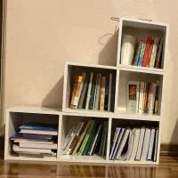 قفسه کتاب .شلف .با چند مدل چیدمان.در حد نو