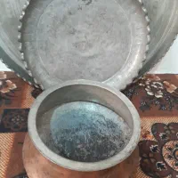 سینی و دیگ تمام مس قدیمی با قدمت بالای ۸۰ سال
