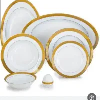 سرویس چینی زرین ترمه دور طلایی
