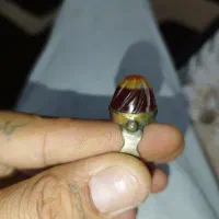 انگشتر عقیق ۳پوست باباغوری کهنه