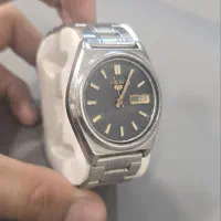 ساعت سیکو ۵ اصل ژاپن - آبی بافت‌دار لوکس و کلاسیک