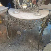 آیینه وشمعدان برنز با کنسول برنز ۴پایه