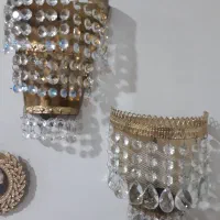 یک جفت دیوارکوب برنجی