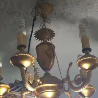 لوستر برنجی ۵ شاخه