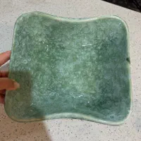 ظرف پذیرایی سرامیکی سبز