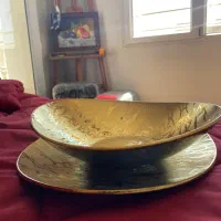 میوه خوری طلا کوب بزرگ و نو