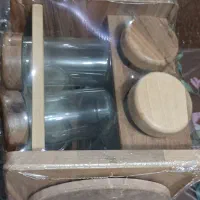 ست جا ادویه 9پارچه گردون.چوبی