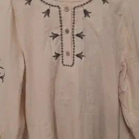 شومیز جلو بسته گلدوزی شده