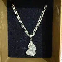 زنجیر پلاک نقره ۱۲ گرم