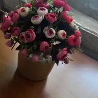 گل مینیاتوری و گلدان