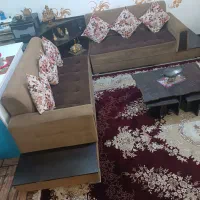 مبل و جلو مبلی و گل میز
