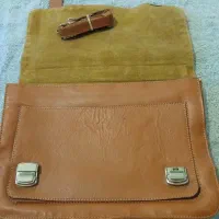 کیف چرم قهوه ای