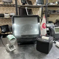 صندوق فروشگاه لمسی+بارکدخوان+پرینتر