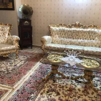 مبل استیل ورق طلا ۹ نفره