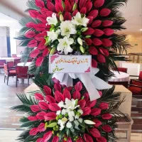 تاج گل ترحیم طبیعی مدل مهرساناز کد۷۱(پرداخت در محل