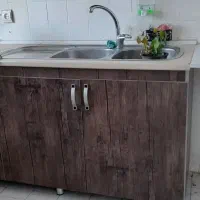 فروش کابینتmdf،سینک دولگن،شیراهرمی سالم درحد نو