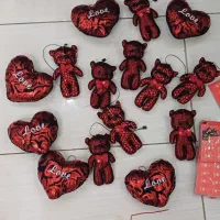 عروسک خرسی و قلب کادو پوشال