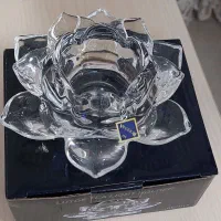 جاشمعی گل نیلوفر و پایه دار و شیرینی خوری قلم آبی