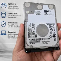 هارد لپ‌تاپی HGST یک ترابایتSATA 5400RPMسلامت 100٪