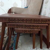 مبل چستر هشت نفره با جلو مبلی و عسلی