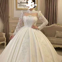 لباس عروس درباری اماراتی فاخر