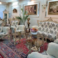 دوسرویس مبلمان ۷نفره سلطنتی *همراه نهار خوری* درحد
