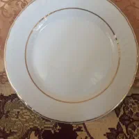۶ عدد بشقاب چینی پردیس دور طلایی