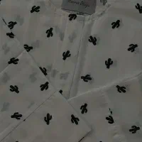 ست لوکس شومیز و شلوار نخی خنک تابستونی طرح کاکتوس