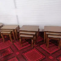 میزجلومبلی وناهارخوری دهکده چوب ابراهیمی