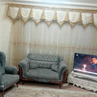 پرده حریر شیشه ای ۳در۳
