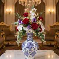 دیوارکوب جار چینی جادستمال گلدان شمعدان آباژور