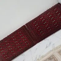 یک جفت پشتی ترکمن کاملا قدیمی دستباف پرز دار|پشتی|صباشهر, |دیوار