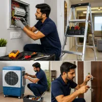 سرویس کولر و انجام کلی کارهای تاسیساتی خونه