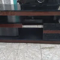 زیر تلویزیونی چوبی در حد نو