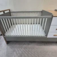 تخت نوزاد نوجوان مدل مینو ساحل چوب