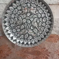 سینی دیوارکوب قلم کاری 2رنگ