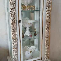 بوفه ویترین سالم رنگ سفید