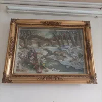 دوتا تابلو یکی قدیمی با برجستگی زیبا