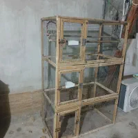 قفس چوبی.سه طبقه