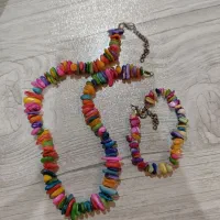 ست گردن بند و دستبند سنگی