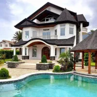 قصرنما انگلیسی در قلب جنگل/ویلای1060متری