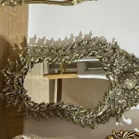 آینه شمعدان طلایی