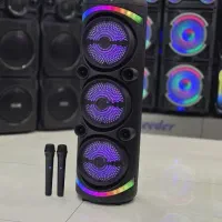 پارتی باکس اسپیکر شارژی برقی1متری (2میکروفن بیسیم)