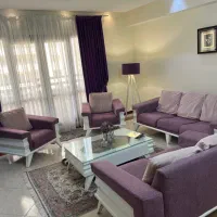 مبل راحتی چوب راش کیفیت عالی رنگ بنفش سفید